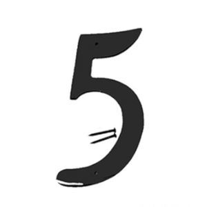 HY-KO - Satin Black House Marker Number